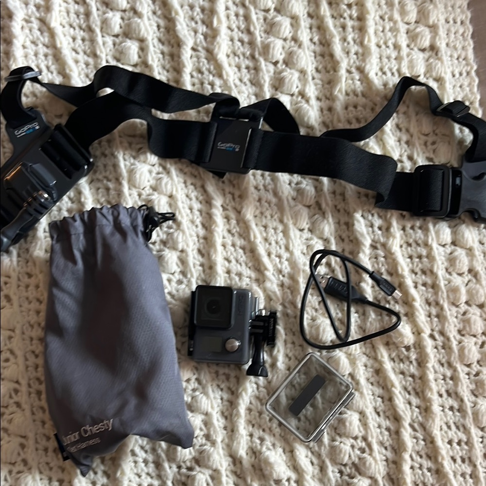 GoPro Action Camera with Black Accessories